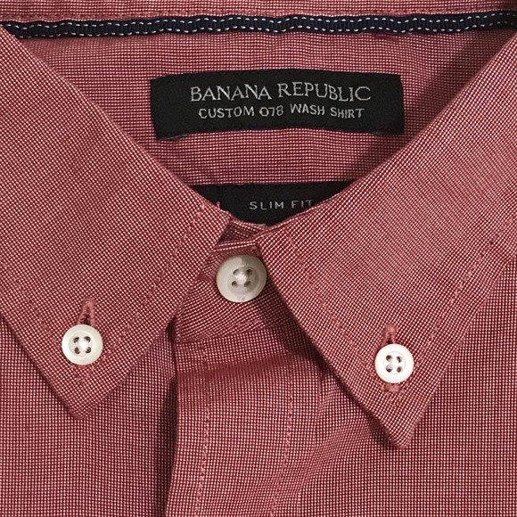 Banana Republic Custom 078 Slim Fit Short Sleeve-L - Picture 2 of 3